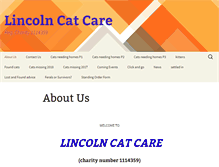 Tablet Screenshot of lincolncatcare.com